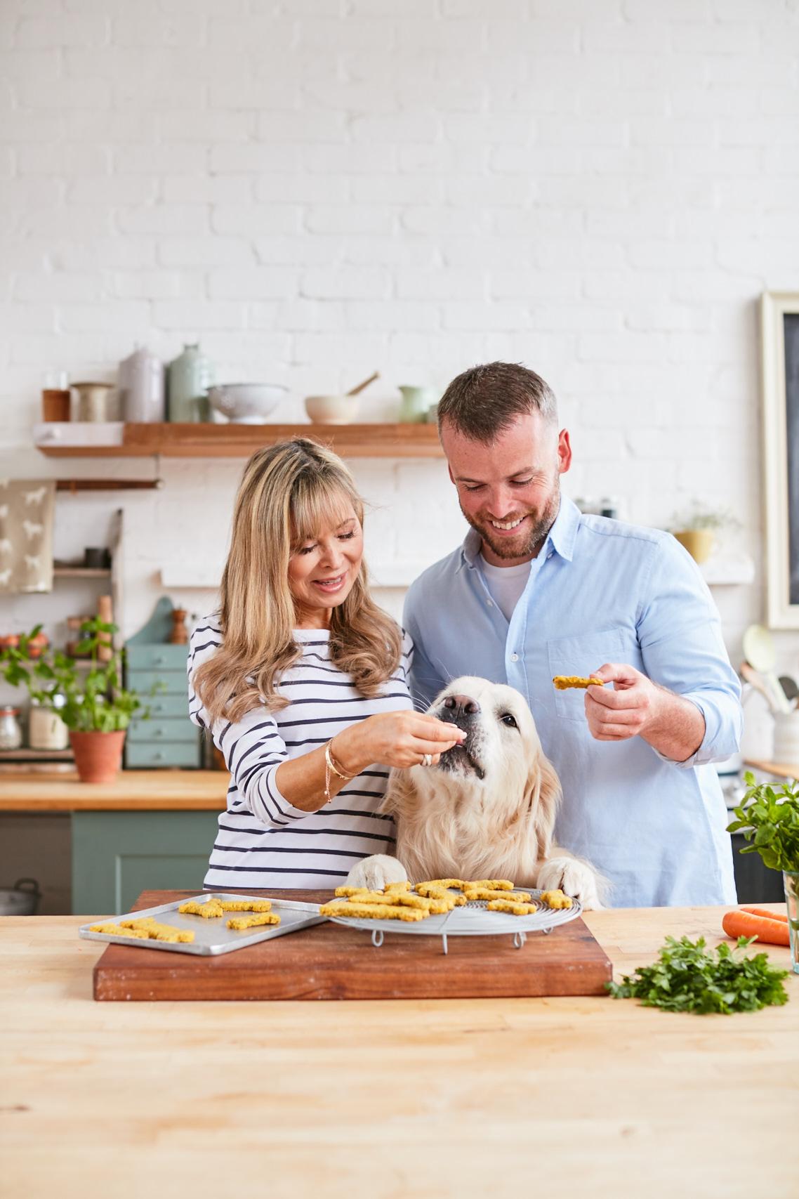 Annabel Karmel making dog treats